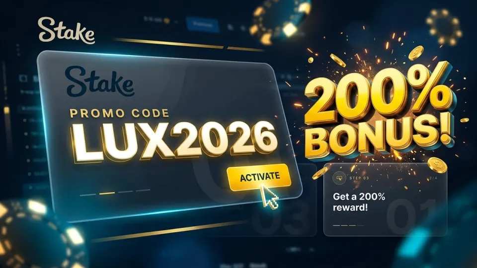 Stake Promo Code LUX2026 | 200% Bonus Inside!